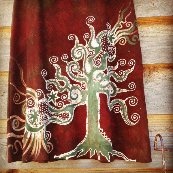 Trees for the Forest Organic Cotton Batik Dress - Batikwalla 
 - 2