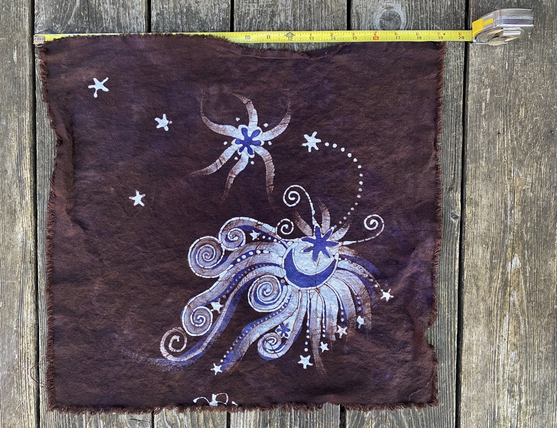 Mystic Moon Star Batik Bandana / Cotton Scarf scarf batikwalla 
