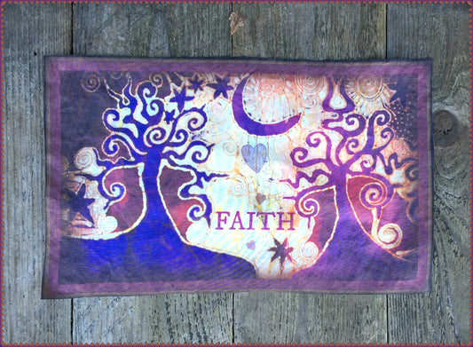 Faith and Trees Batik Print Patch - Batikwalla 
 - 1