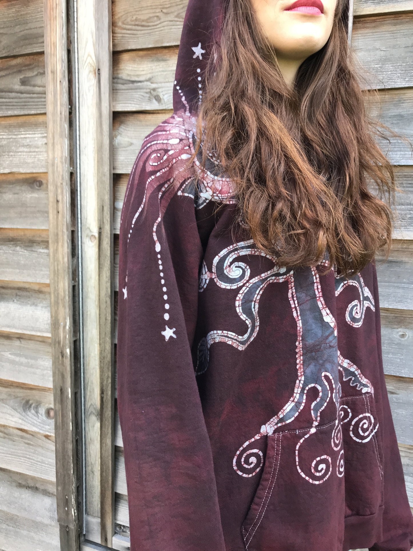 Rooted In Love Organic Cotton Batikwalla Hoodie - Unisex Size Large