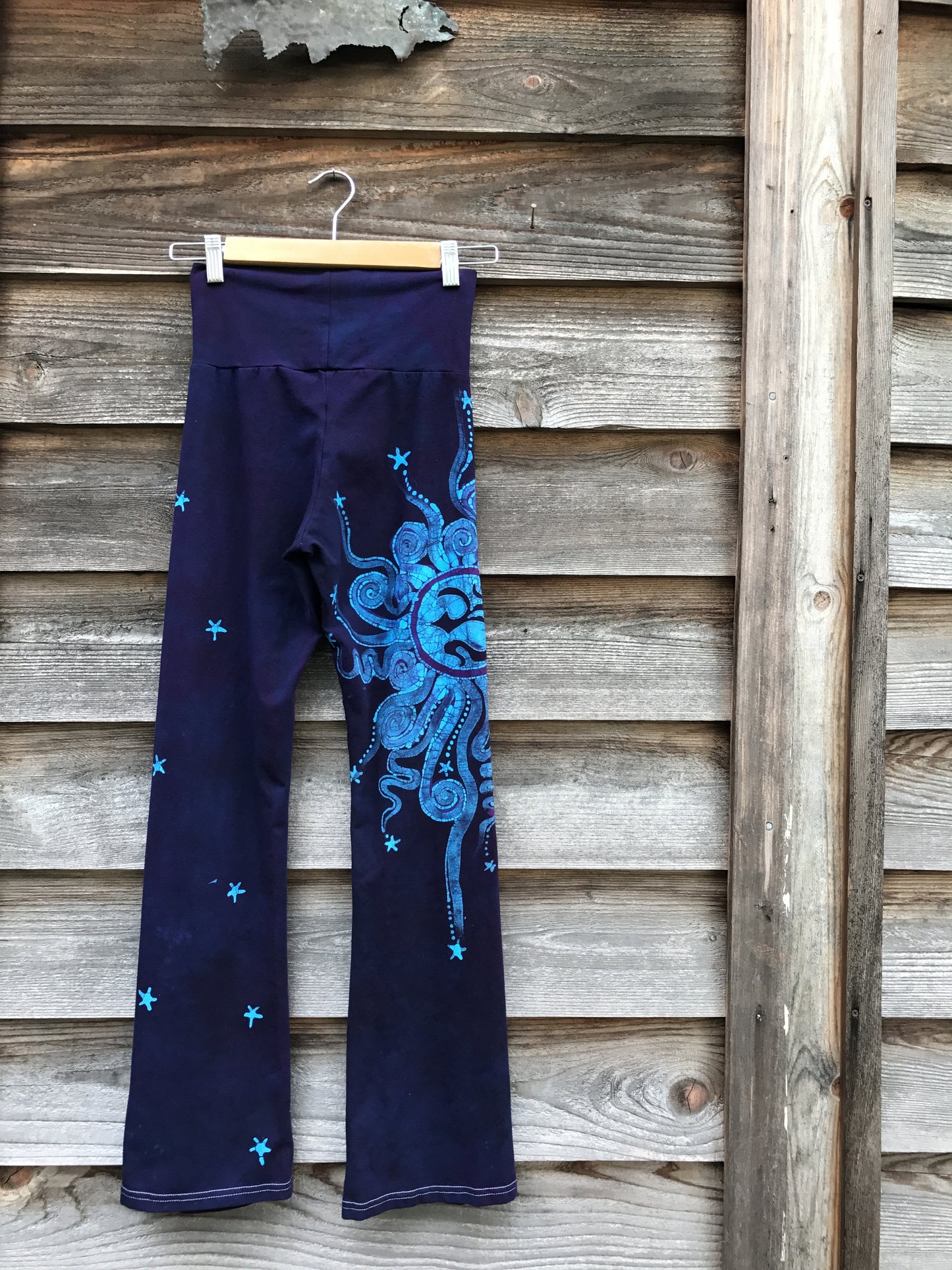 Deep Blue and Purple Batik Pants