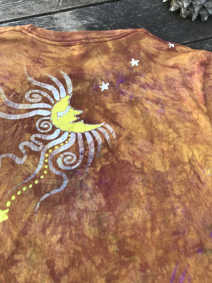 Sunshine Joy - Handmade Batik Tshirt - Size XL