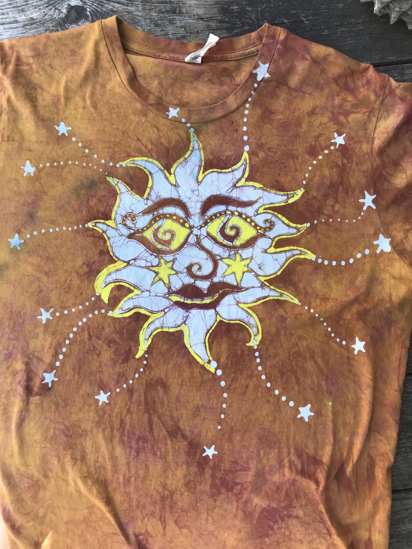Sunshine Joy Handmade Batikwalla Tshirt - Size 2X - Tall