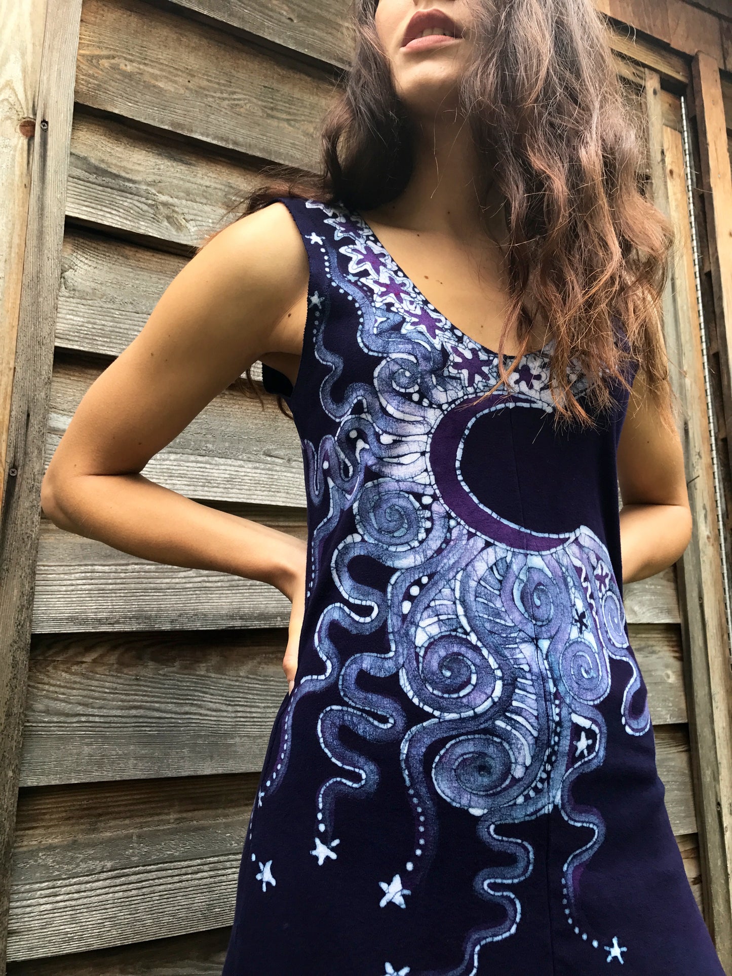 Guardian Of The Moonlight Batikwalla Dress in Organic Cotton - Size Small