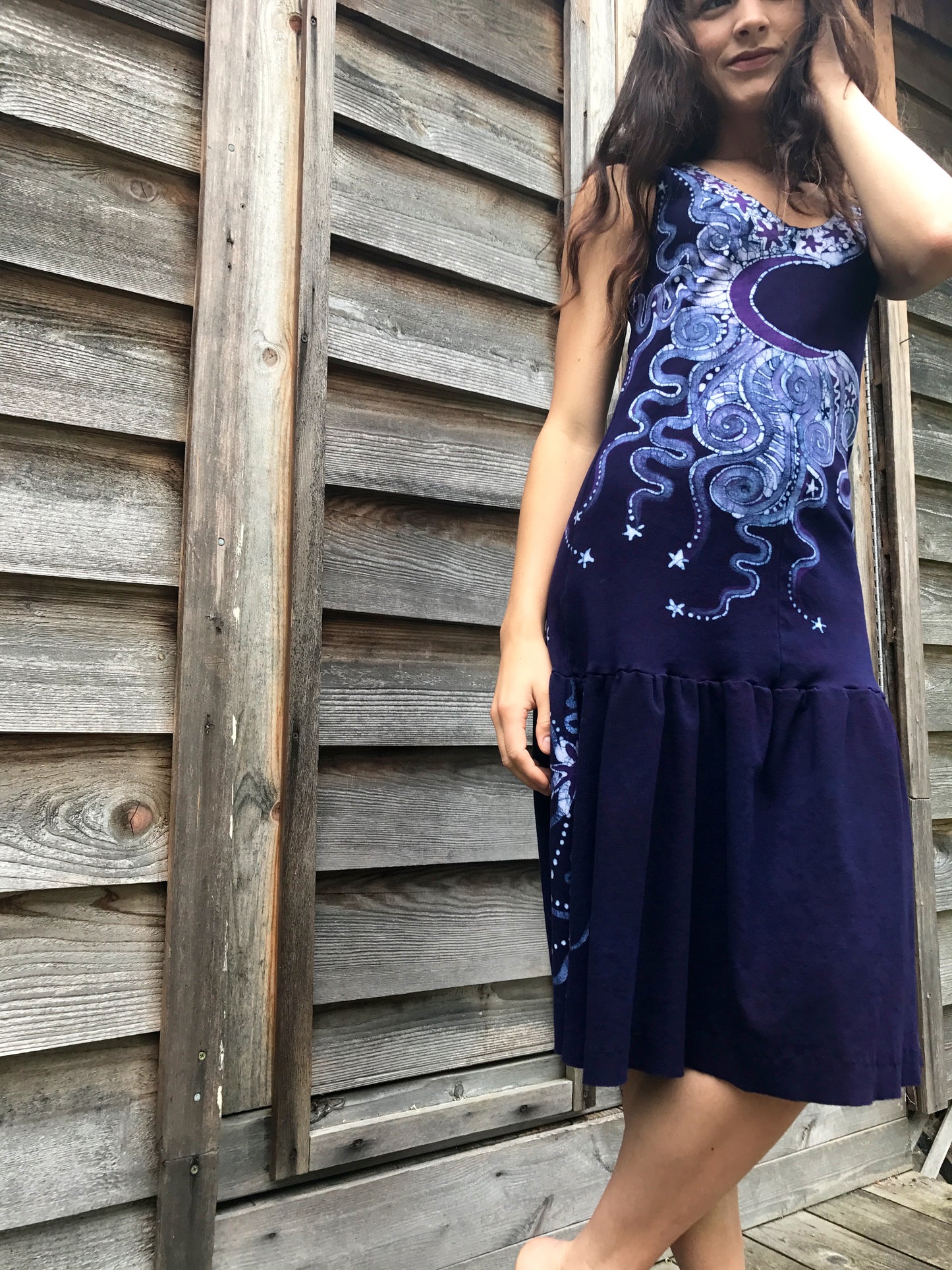 Guardian Of The Moonlight Batikwalla Dress in Organic Cotton - Size Small