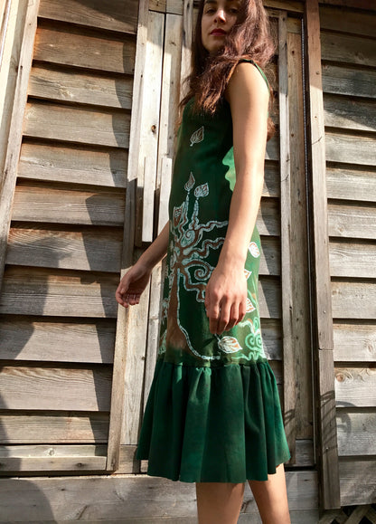 Green Tree Batikwalla Dress in Organic Cotton