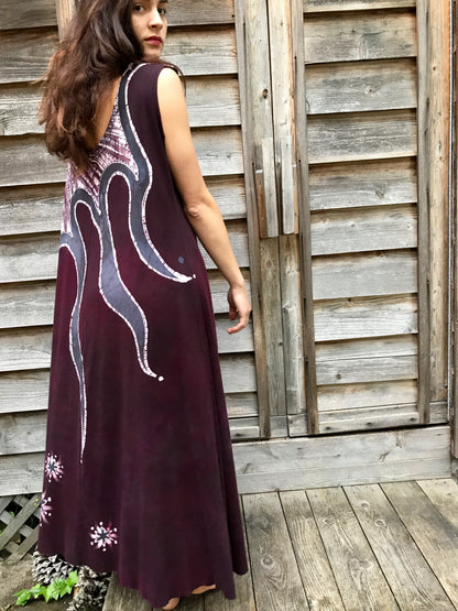 Tell The Stars How Much I Love Them - Batikwalla Dress in Organic Cotton - Size XL