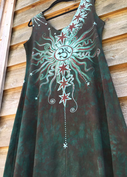 Usnea Om Tree Organic Cotton Batik Dress Batik Dresses Batikwalla 