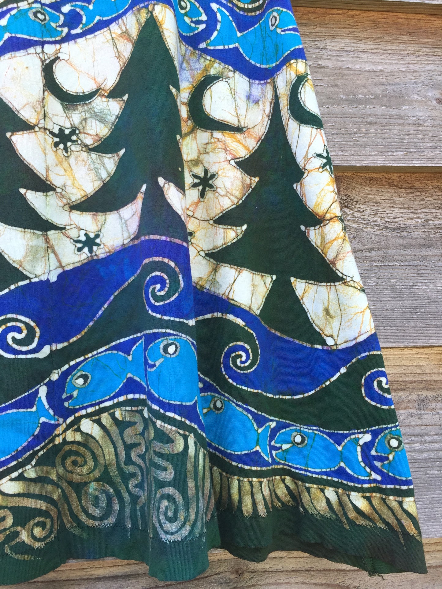 Mountain Forest River Magic Organic Cotton Batik Dress - Batikwalla 
 - 3