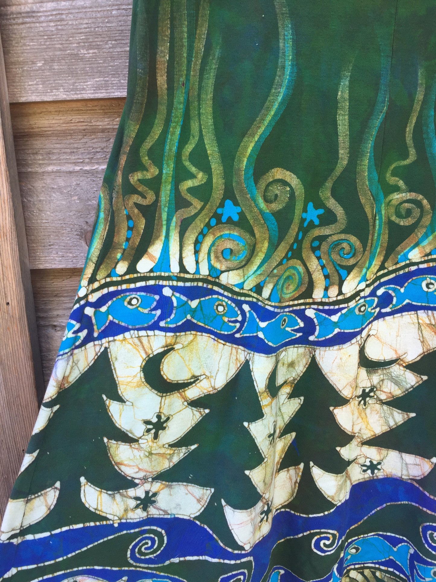 Mountain Forest River Magic Organic Cotton Batik Dress - Batikwalla 
 - 4