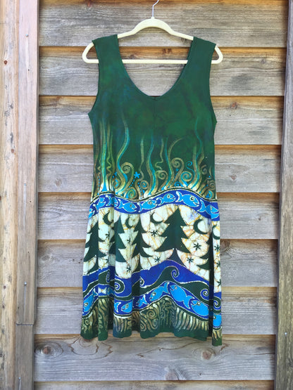 Mountain Forest River Magic Organic Cotton Batik Dress - Batikwalla 
 - 5