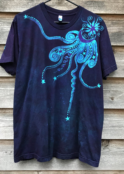 Pura Vida Moonlight Handmade Batik Tshirt - Size Large