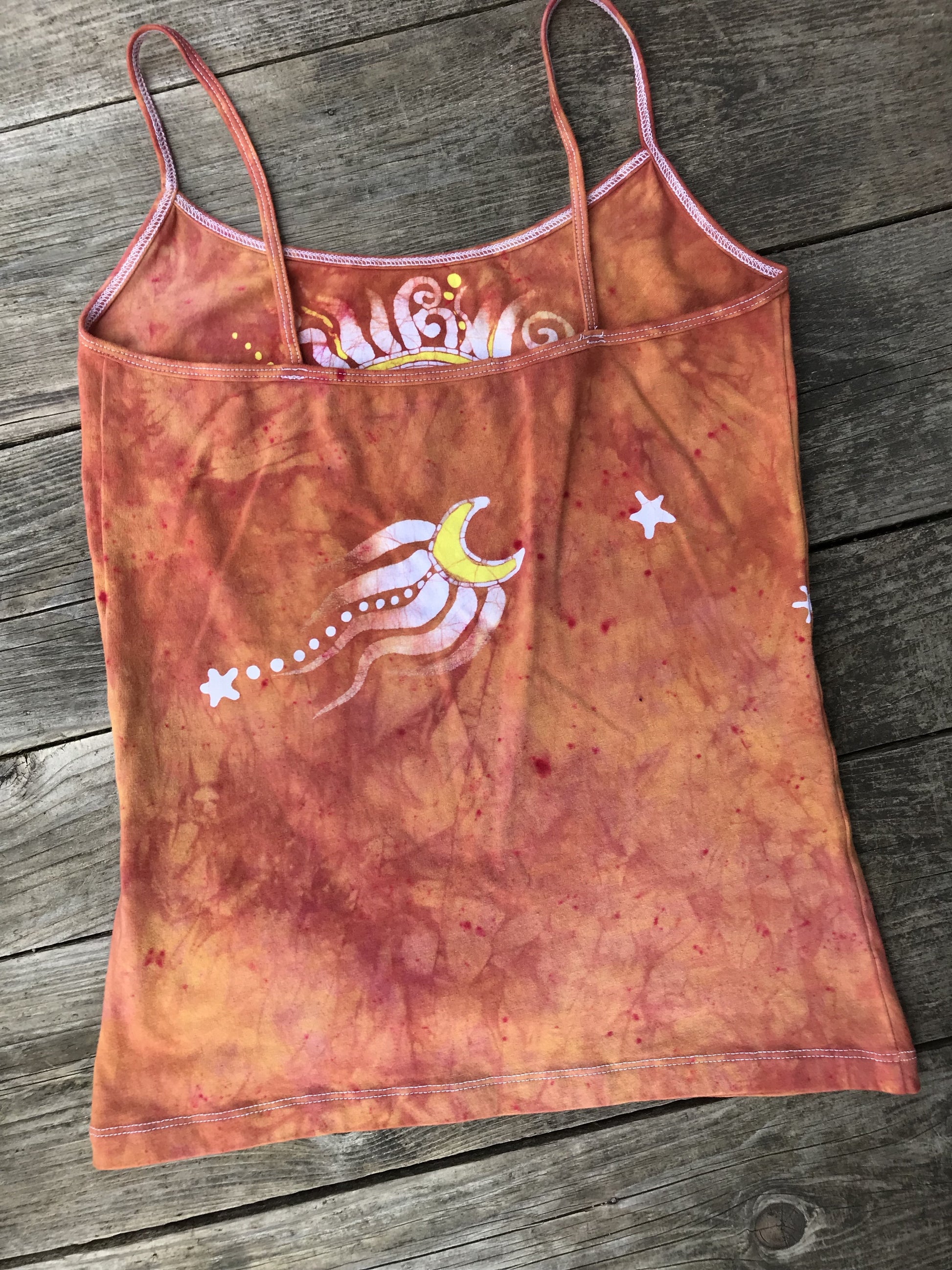 Sweet Orange Sunrise Yoga Camisole Tops batikwalla 