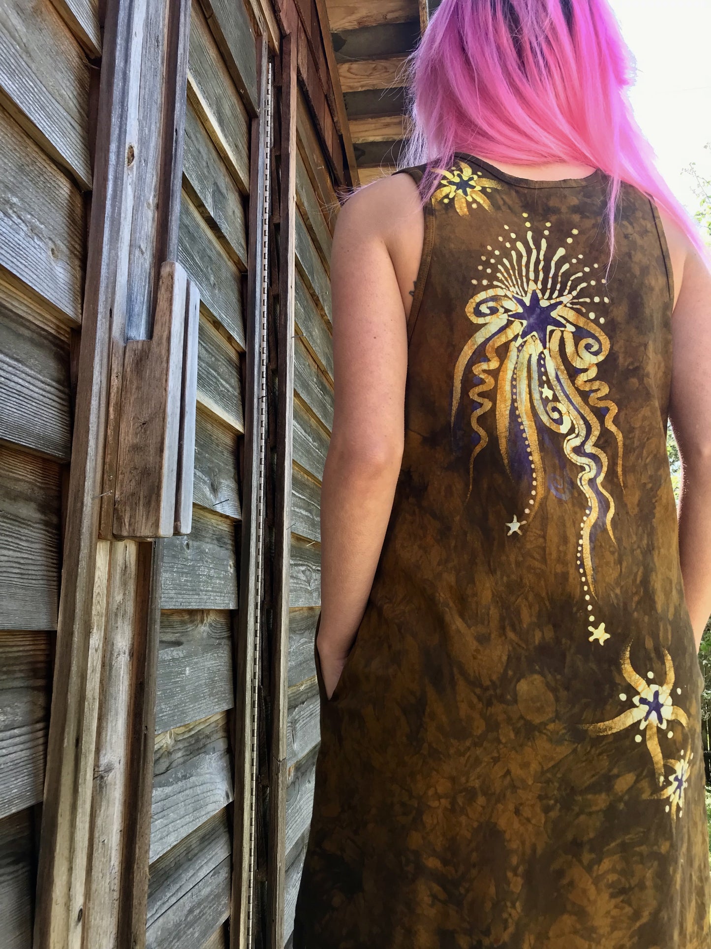 Gold Rush Summer Dress Batik Dresses Batikwalla by Victoria 