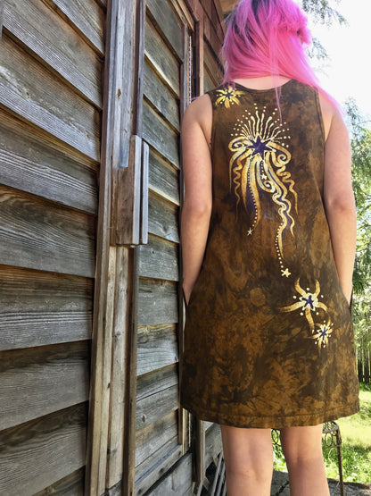 Gold Rush Summer Dress Batik Dresses Batikwalla by Victoria 
