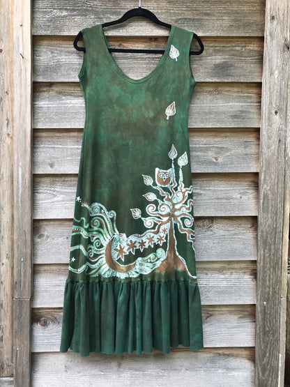 Green Tree Batikwalla Dress in Organic Cotton
