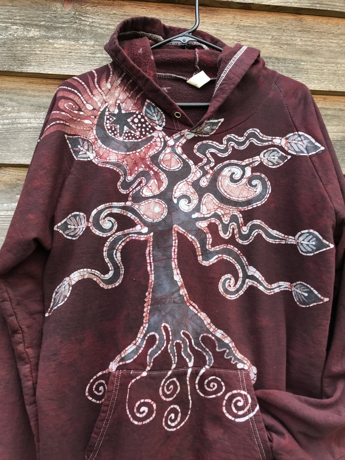 Rooted In Love Organic Cotton Batikwalla Hoodie - Unisex Size Large