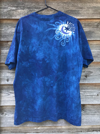 Blue Moon Forest Handmade Batikwalla Tshirt - Size Large tshirt batikwalla 