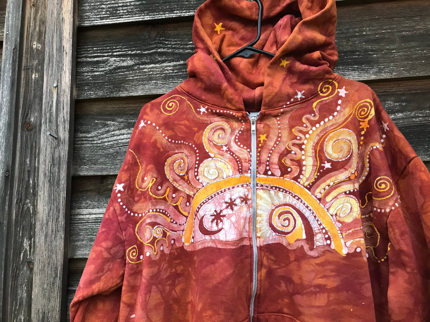 Made for Diane E. Membership Exclusive - Handcrafted Batik Zipper Hoodie hoodie batikwalla 