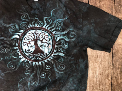 Reserved for Connie ONLY Blue Water Tree of Life Pocket Tshirt tshirt batikwalla 