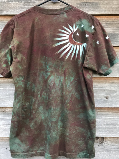 Earth Tree Sun Handmade Batikwalla Tshirt - Men's Size Large