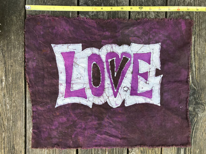 Love Batik Bandanna - Dusty Red Purple - 100% Woven Cotton Fabric scarf batikwalla 