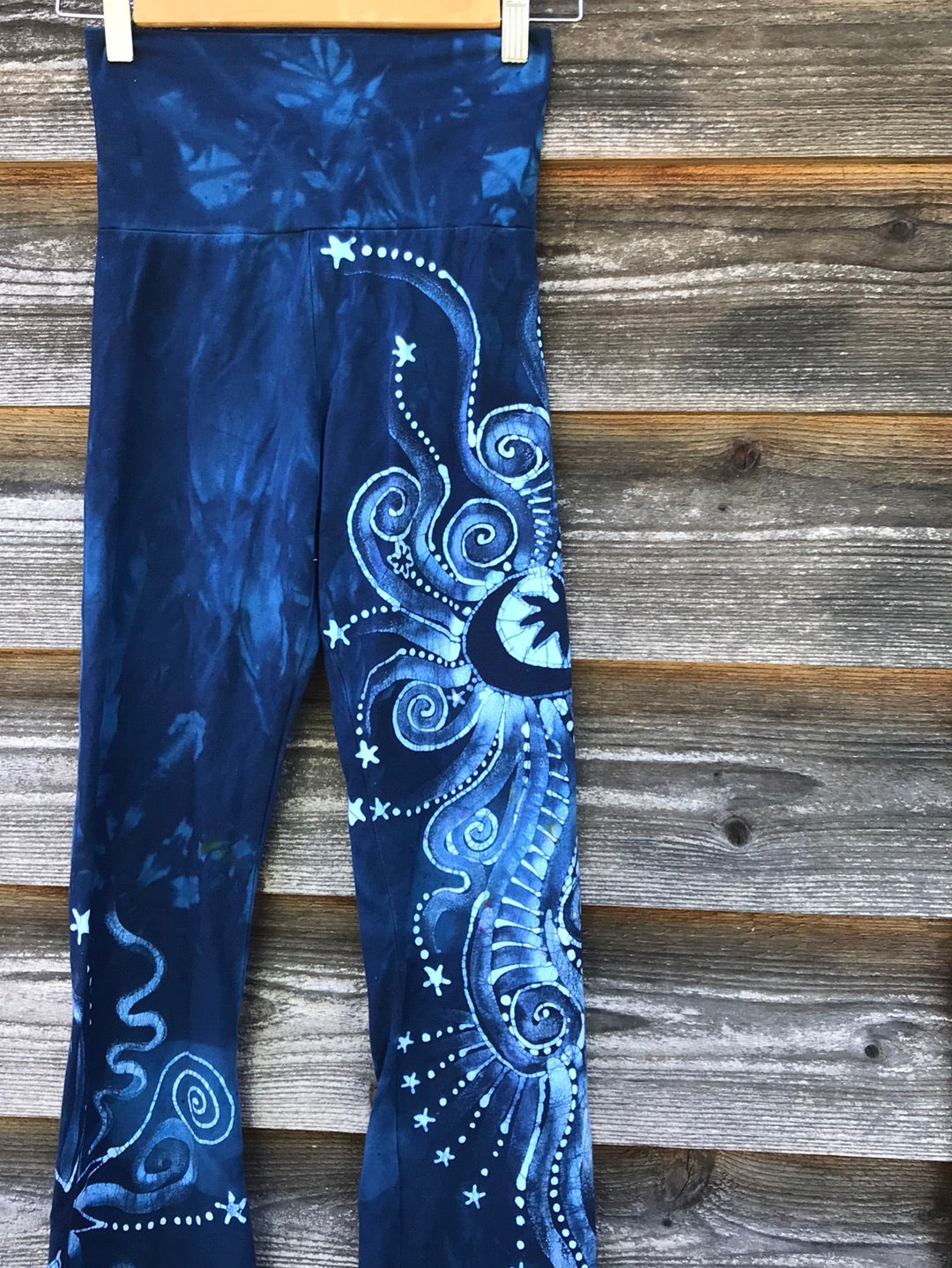 Sale - Blue Steel Moon Handmade Batikwalla Stretchy Movement Pants - Size XS batikwalla 