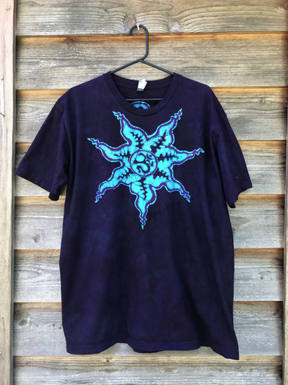 Omgasmic Purple Star Handmade Batikwalla Tshirt - Size 2X