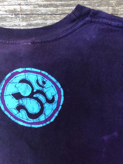 Omgasmic Purple Star Handmade Batikwalla Tshirt - Size 2X