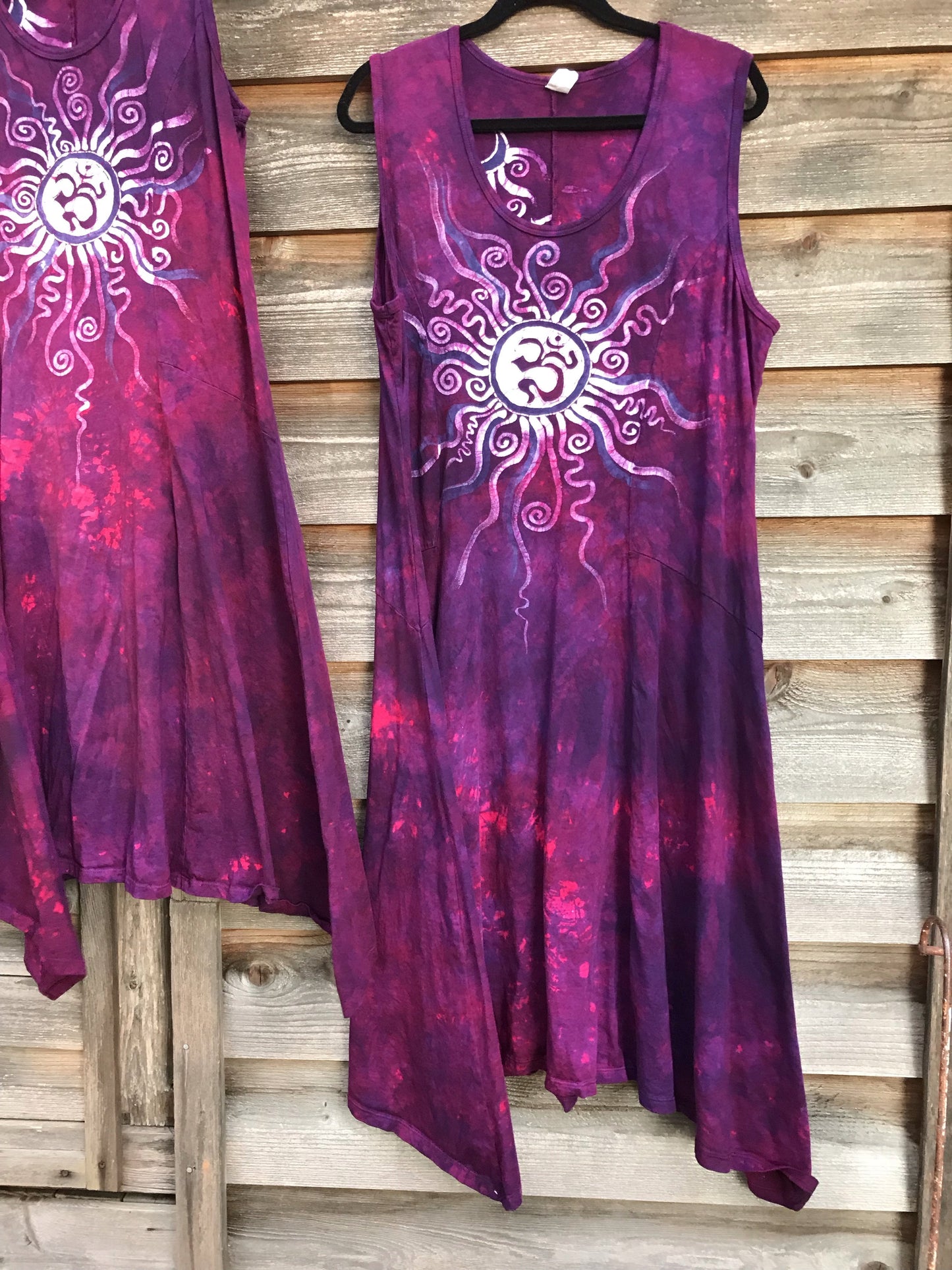 Magenta Moonberry Summer Om Sundress Batik Dresses Batikwalla 3X 