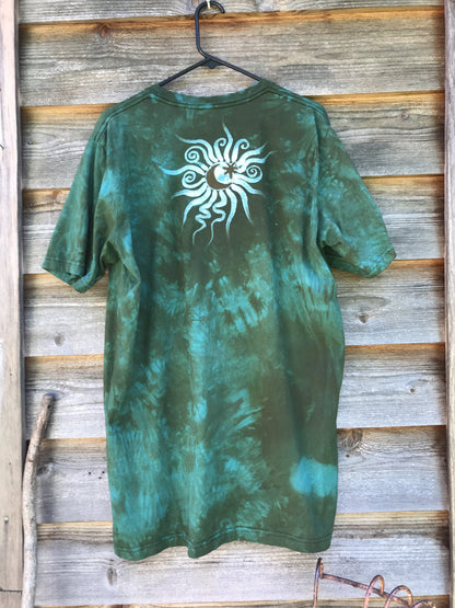 Green Tree Sun Handmade Batikwalla Tshirt - Size 2X - Tall