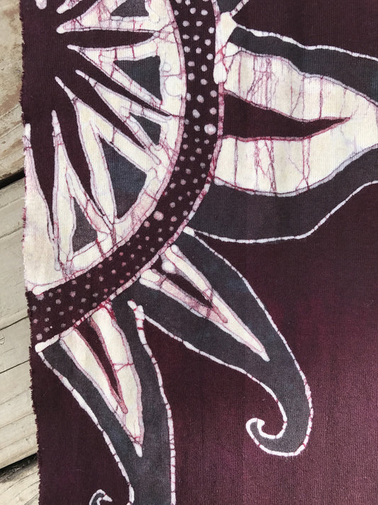 Mulberry Sunrays Batik Fabric Design - Batikwalla 
 - 1