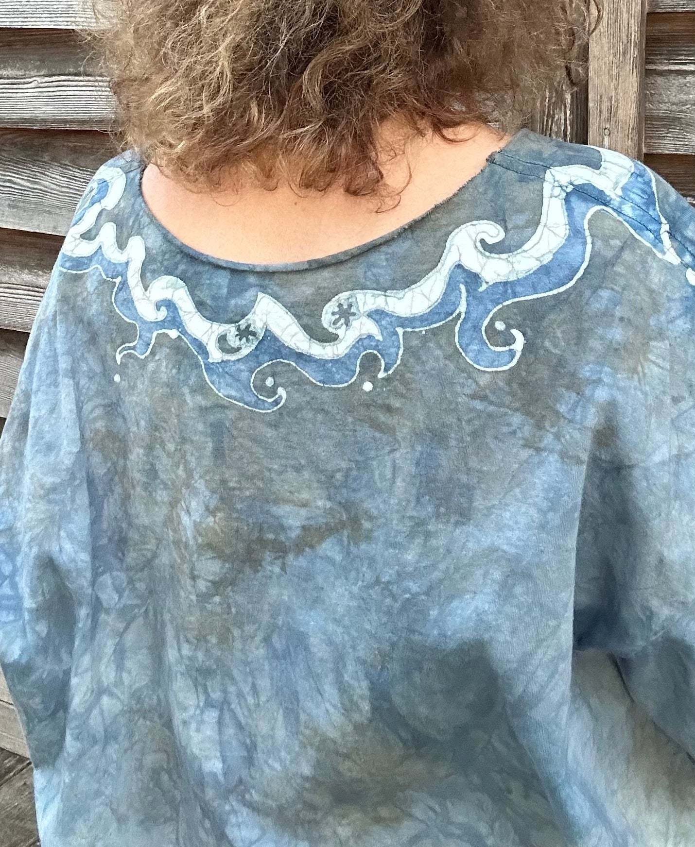 High Prairie Batik Necklace Tee - Size 2X Shirts & Tops Batikwalla by Victoria 