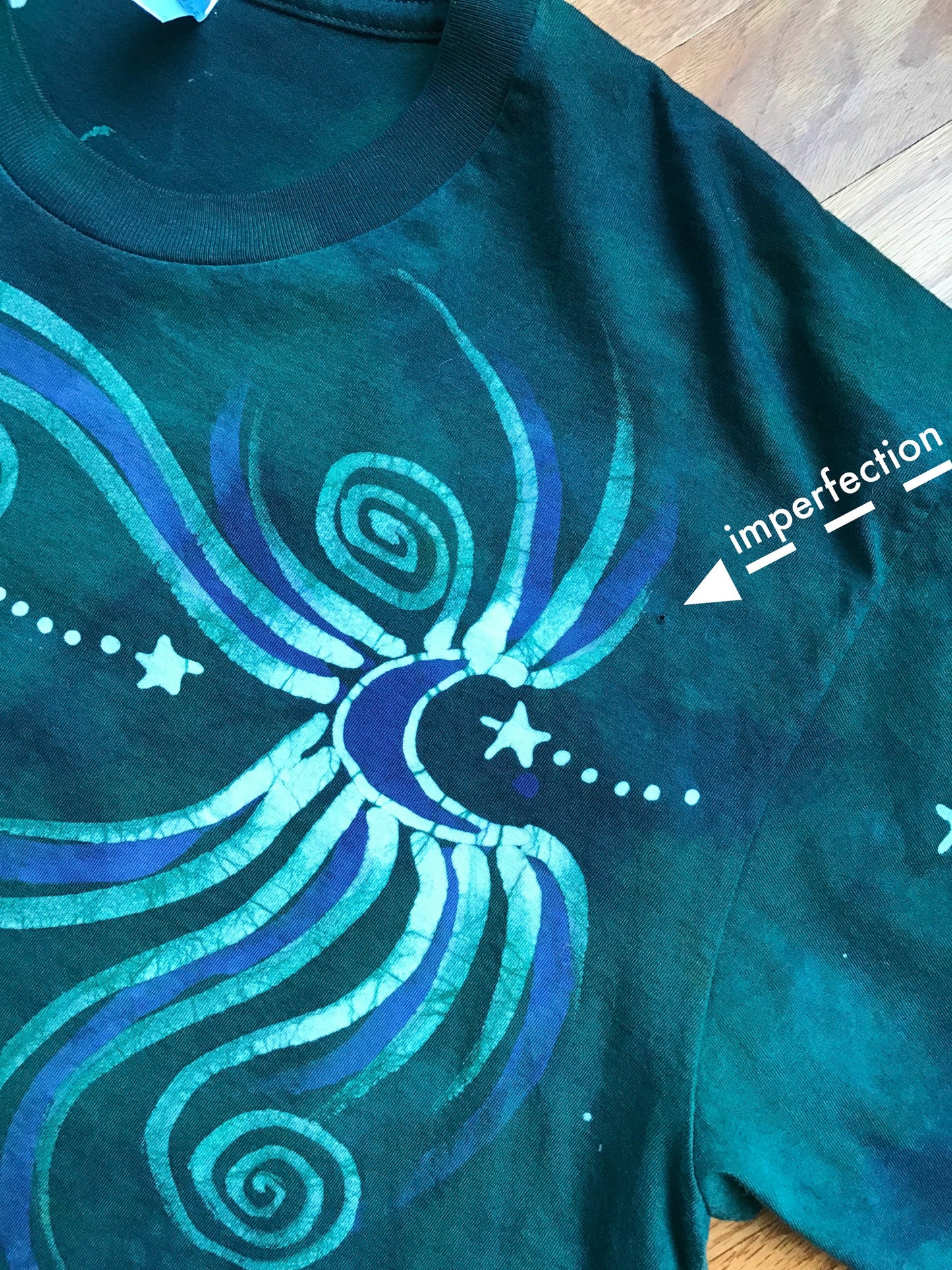 Pretty Star Handmade Batik Tshirt - Slight Imperfection Size XL